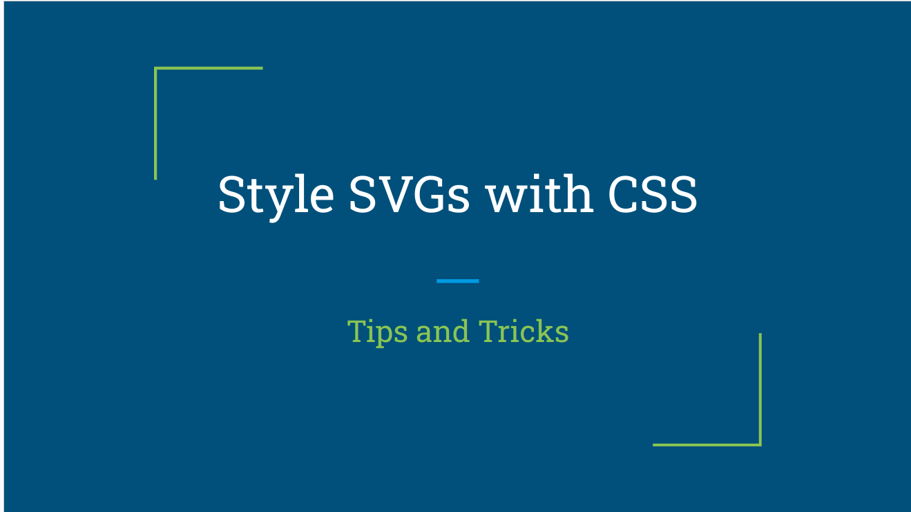 style svg with css tips