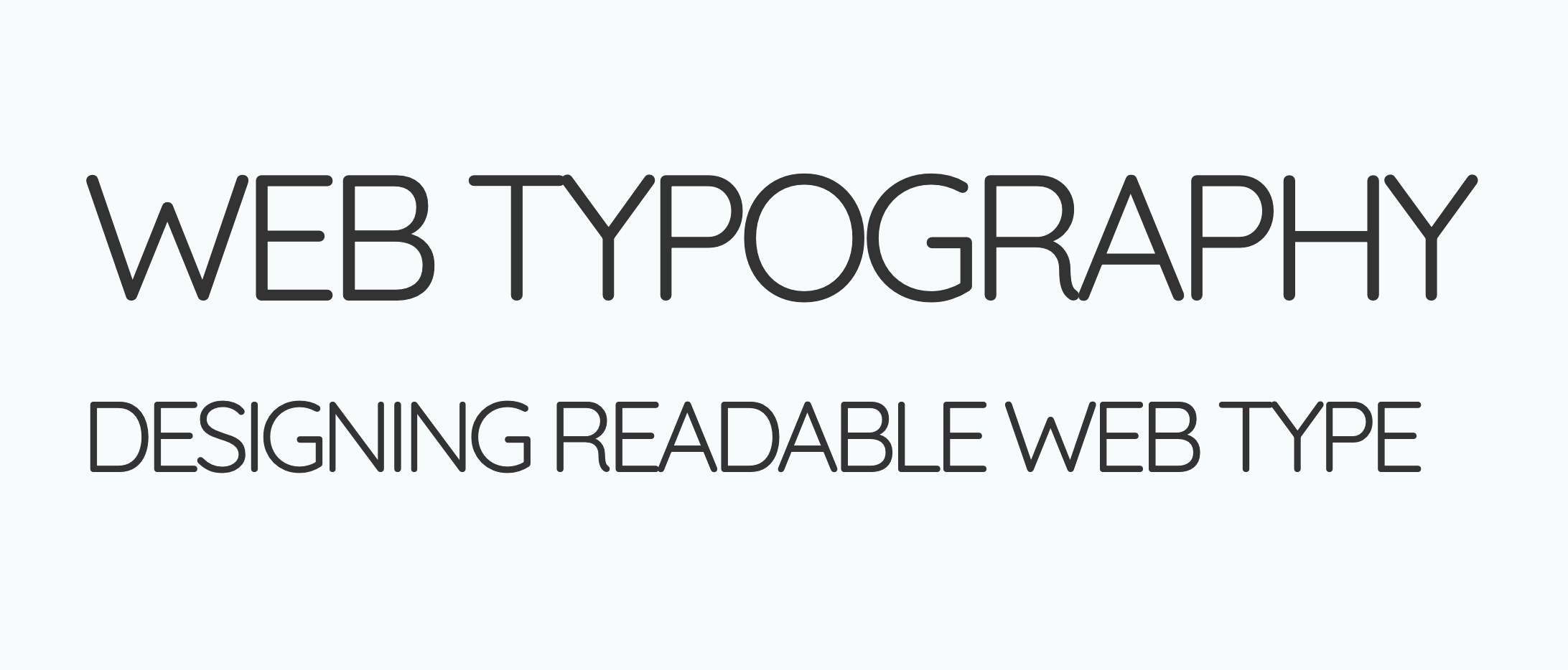 Web typography