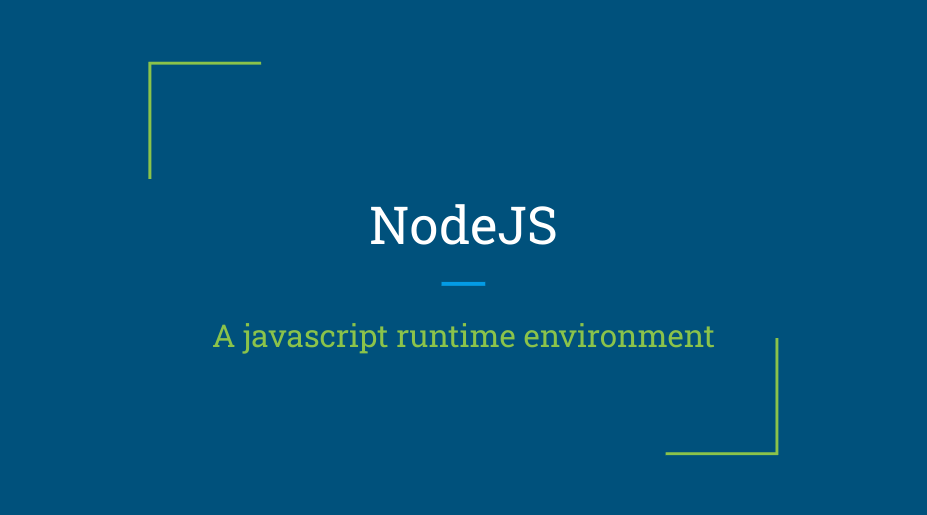 NodeJS Slides